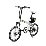 H2 Volt Foldable Electric Bicycle // White