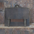 Satchel Bag // Gray + Brown