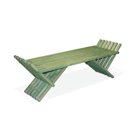 French Bench X90 (Alligator Green)