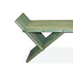 French Bench X90 (Alligator Green)