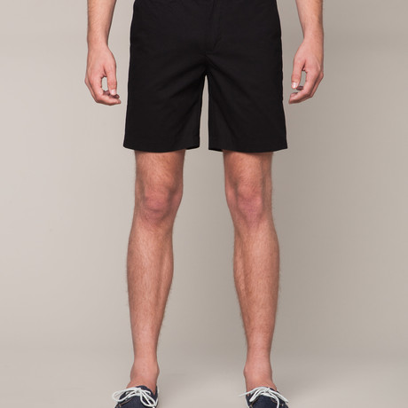Cotton Chino Shorts // Black (30)