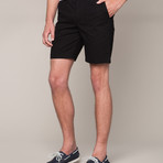 Cotton Chino Shorts // Black (30)