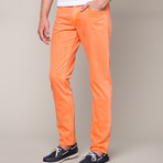 Grand Street Twill Pants // Neon Orange (31WX34L)