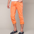 Grand Street Twill Pants // Neon Orange (31WX34L)