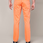 Grand Street Twill Pants // Neon Orange (31WX34L)