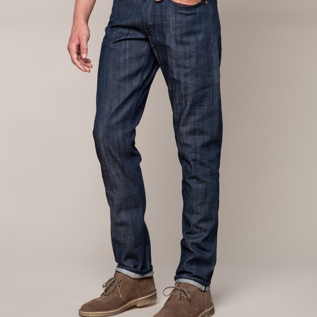 Grand Street Slim Fit Jeans // Indigo (30WX34L)