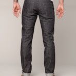 Grand Street Slim Fit Jeans // Black (28WX34L)