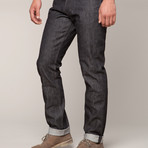 Grand Street Slim Fit Jeans // Black (28WX34L)