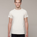 Battered Scoop Neck Tee (XS)