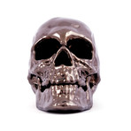 Human Skull 3D Printed // Black Nickel