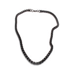 Chain Link Necklace // Black