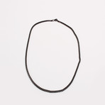 Box Chain Necklace // Black