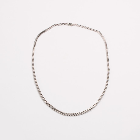 Box Chain Necklace // Metallic