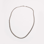 Petite Curb Chain Necklace // Metallic (24" L)