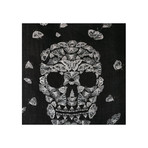 Butterfly Skull Scarf // Black