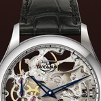 Skeleton Watch // Silver Movement + Silver Dial Ring