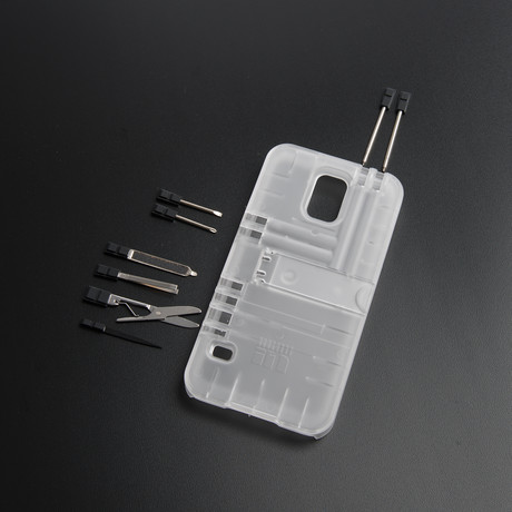 Clear Case // Galaxy S5 (Black Tools)