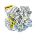 Crumpled City Map // Barcelona