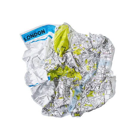 Crumpled City Map // London