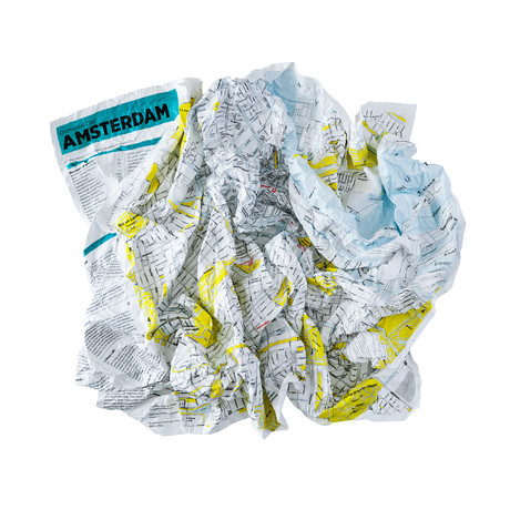 Crumpled City Map // Amsterdam