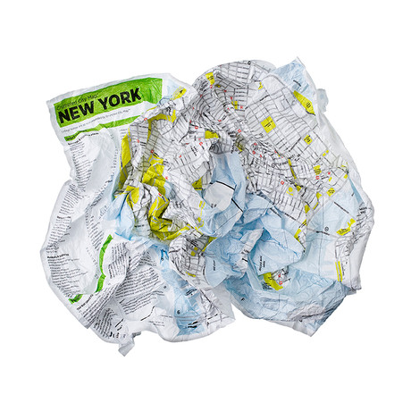 Crumpled City Map // New York