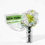 Crumpled City Map // New York