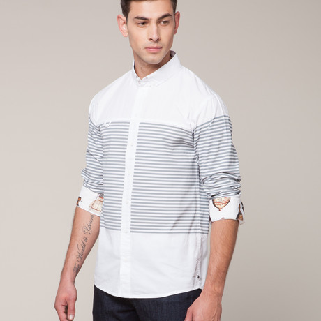 Striped Long Sleeve Shirt (S)