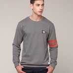 Flag Sweatshirt // Charcoal (M)