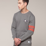 Flag Sweatshirt // Charcoal (L)