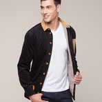 Boston Corduroy Overshirt // Black (L)