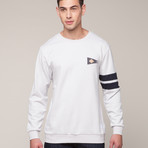 Flag Sweatshirt // White (M)