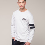 Flag Sweatshirt // White (M)