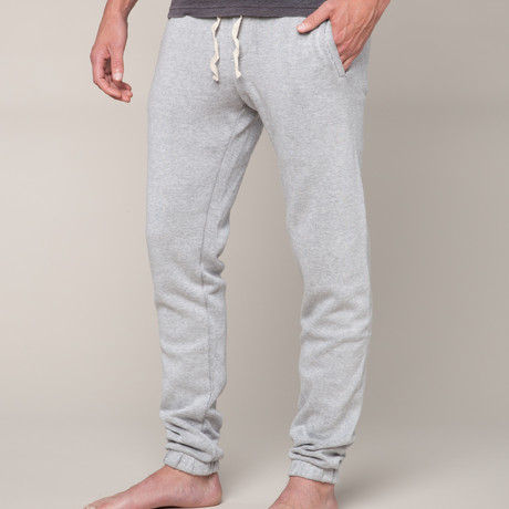 Sherpa Knit Drawstring Pant // Grey (S)