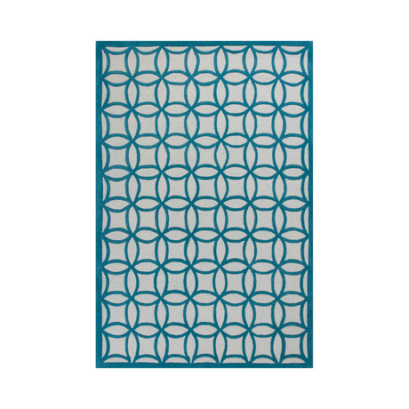 Kidding Around // Kaleidoscope Teal (2'L x 3'W)