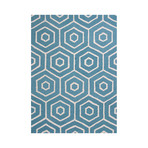 Dimensions // Concentro // Turquoise (5'L x 7'6"W)