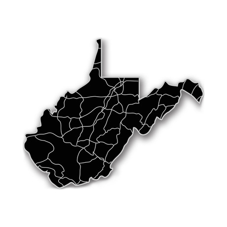 West Virginia // Acrylic Cutout State Map