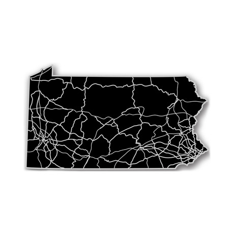 Pennsylvania // Acrylic Cutout State Map