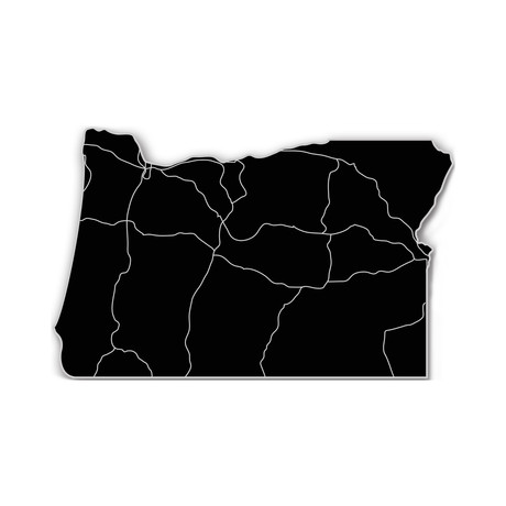 Oregon // Acrylic Cutout State Map