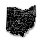 Ohio // Acrylic Cutout State Map