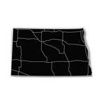 North Dakota // Acrylic Cutout State Map