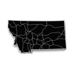 Montana // Acrylic Cutout State Map