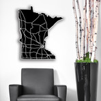 Minnesota // Acrylic Cutout State Map