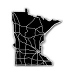 Minnesota // Acrylic Cutout State Map