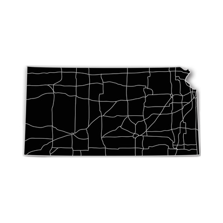 Kansas // Acrylic Cutout State Map