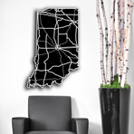 Indiana // Acrylic Cutout State Map