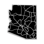 Arizona // Acrylic Cutout State Map