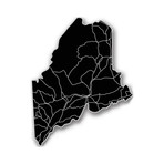 Maine // Acrylic Cutout State Map