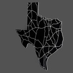 Texas // Acrylic Cutout State Map