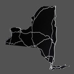 New York // Acrylic Cutout State Map