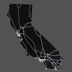 California // Acrylic Cutout State Map